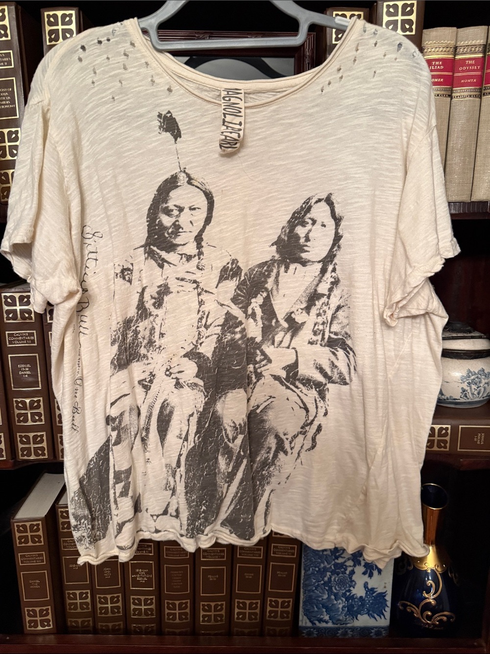 Magnolia Pearl Cream Graphic Tee with Black Print - Picture 2 of 5